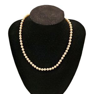 Orquidea Classic Pearls 18KT Gold Plated 925 Sterling Silver Clasp Necklace